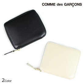 コムデギャルソン COMME des GARCONS 財布 二つ折り メンズ レディース ラウンドファスナー ブラック ホワイト 黒 白 SA2100