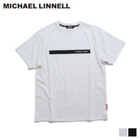 マイケルリンネル MICHAEL LINNELL Tシャツ 半袖 ロゴ カットソー メンズ レディース LINE T SHIRT ブラック ホワイト 黒 白 ML-TS01