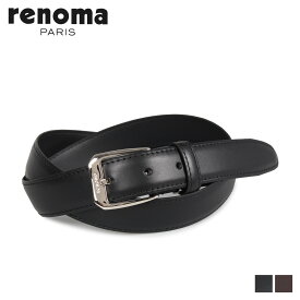 【クーポンで最大1000円OFF！5/1 10:59まで】 RENOMA レノマ ベルト レザーベルト メンズ 本革 LEATHER BELT ブラック ダーク ブラウン 黒 RE-190507