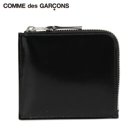 コムデギャルソン COMME des GARCONS 財布 小銭入れ コインケース メンズ レディース L字ファスナー 本革 MIRROR INSIDE COIN CASE ブラック 黒 SA3100MI