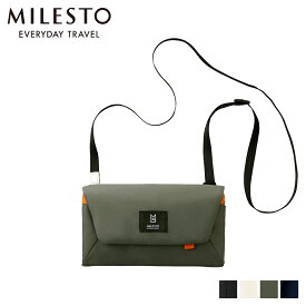 【クーポンで最大1000円OFF！5/1 10:59まで】 ミレスト MILESTO ショルダーバッグ トラベルオーガナイザー メンズ レディース TRAVEL ORGANIZER ブラック ホワイト グレー ネイビー 黒 白 MLS466 母の日