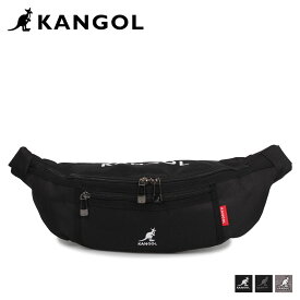 カンゴール KANGOL バッグ ウエストバッグ ボディバッグ メンズ レディース LOGO WAIST BAG ブラック グレー 黒 KGSA-BG00070