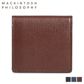 【クーポンで最大1000円OFF！5/1 10:59まで】 マッキントッシュ フィロソフィー MACKINTOSH PHILOSOPHY 財布 小銭入れ コインケース メンズ 本革 COIN PURSE ブラック ネイビー チョコ 黒 MAP705015