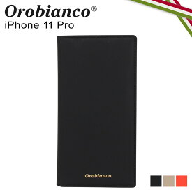 オロビアンコ Orobianco iPhone 11 Pro スマホケース スマホショルダー 携帯 手帳型 アイフォン メンズ レディース GOMMA BOOK TYPE SMARTPHONE CASE ブラック グレージュ オレンジ 黒 ORIP-0007-11Pro