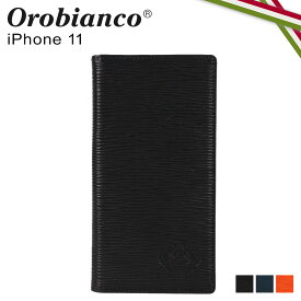オロビアンコ Orobianco iPhone 11 スマホケース スマホショルダー 携帯 手帳型 アイフォン メンズ レディース ONDA BOOK TYPE SMARTPHONE CASE ブラック ネイビー オレンジ 黒 ORIP-0006-11