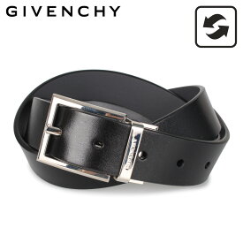 【クーポンで最大1000円OFF！5/1 10:59まで】 ジバンシー GIVENCHY ベルト レザーベルト メンズ REVERSIBLE BELT ブラック グレー 黒 BK401K