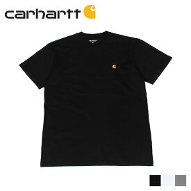 カーハート carhartt WIP Tシャツ メンズ 半袖 無地 SS CHASE T-SHIRT ブラック ホワイトダーク グレー 黒 I026391