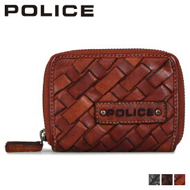 【クーポンで最大1000円OFF！5/1 10:59まで】 ポリス POLICE コインケース 小銭入れ メンズ メッシュ ラウンドファスナー MESH COIN CASE ブラック ブラウン カーキ 黒 PA-70300