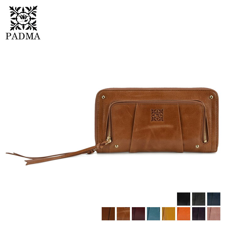 楽天市場】パドマ PADMA 財布 長財布 レディース ラウンドファスナー 