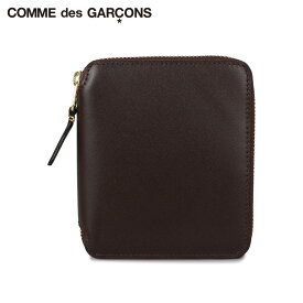 コムデギャルソン COMME des GARCONS 財布 二つ折り メンズ レディース ラウンドファスナー CLASSIC ブラウン SA2100