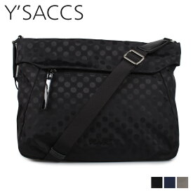 イザック Y’SACCS ショルダーバッグ バッグ レディース ポルカドット 口折れ 撥水 SHOULDER BAG ブラック ネイビー グレージュ 黒 Y92-11-05 母の日