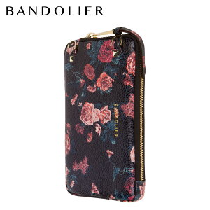 yő1000~OFFN[|s 12/2 11:59܂ŁIz BANDOLIER oh[ |[` X}z g GLXpfbh ubN t[ Y fB[X EXPANDED BLACK FLORAL POUCH ubN  21GRA X