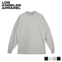 ロサンゼルスアパレル LOS ANGELES APPAREL Tシャツ 6.5オンス 長袖 ロンT カットソー メンズ レディース 無地 6.5 OZ LS GARMENT DYE T-SHIRT ブラック ホワイト グレー ネイビー 黒 白 1807GD