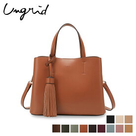 アングリッド Ungrid トートバッグ ショルダー レディース 2WAY ビッグ タッセル BIG TASSEL BAG ブラック アイボリー ダーク ベージュ オーク カーキ オリーブ ブラウン ブルー ピンク 52210B