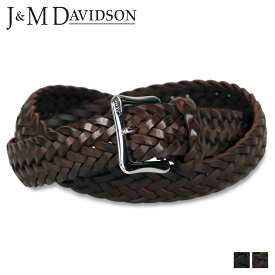 J&M DAVIDSON ジェイアンドエムデヴィッドソン ベルト メンズ 本革 ENVELPE BUCKLE TIP END 25MM ブラック ダークブラウン 黒 BENT-0TP-AN25