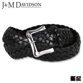 J&M DAVIDSON ジェイアンドエムデヴィッドソン ベルト メンズ 本革 ENVELPE BUCKLE TIP END 30MM ブラック ダークブラウン 黒 BENT-0TP-AN30