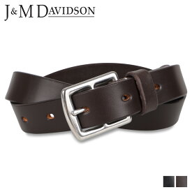 J&M DAVIDSON ジェイアンドエムデヴィッドソン ベルト メンズ 本革 HARNES BUCKLE 25MM ブラック ダークブラウン 黒 BHNS-0XX-BR25