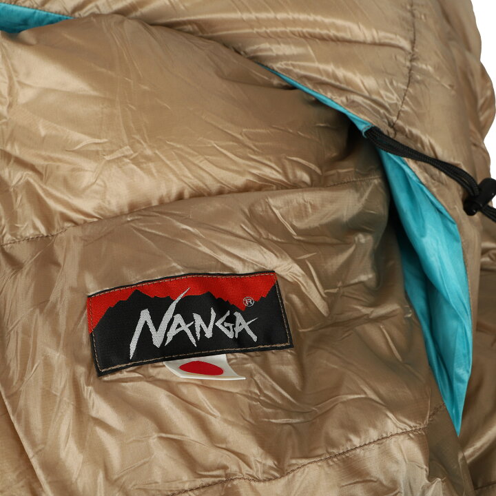 NANGA AURORA SQUARE FOOT ナンガ シュラフ 寝袋 オーロラ スクエア フット L字ファスナー 足元 カーキ ブラウン