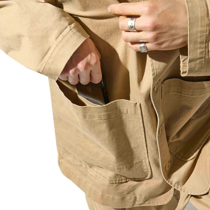 Charico チャリアンドコー グラミチ ジャケット メンズ コラボ Gramicci Wide Utility Jacket ブラック ネイビー ベージュ 黒 最大63 オフ