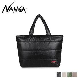 NANGA ナンガ トートバッグ エコ インサレーション メンズ レディース A4 ファスナー付き ECO INSULATION TOTE BAG ブラック ベージュ カーキ ブラウン 黒 N1E3BKN3
