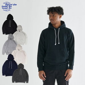 Good On グッドオン パーカー スウエット ラグラン プルオーバー メンズ レディース RAGLAN PULLOVER HOOD SWEAT ブラック ホワイト グレー 黒 白 GOBW1203