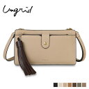 アングリッド Ungrid 財布 ショルダーバッグ レディース 斜め掛け 小さめ BIG TASSEL WALLET BAG ブラック アイボリー ベージュ カーキ ブラウン 黒 UNG-52480W