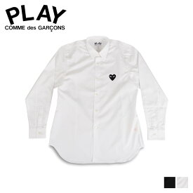 【クーポンで最大1000円OFF！5/1 10:59まで】 プレイ コムデギャルソン PLAY COMME des GARCONS シャツ 長袖 メンズ ブラックハート ロゴ BLACK HEART PLAY SHIRT ブラック ホワイト 黒 白 B004