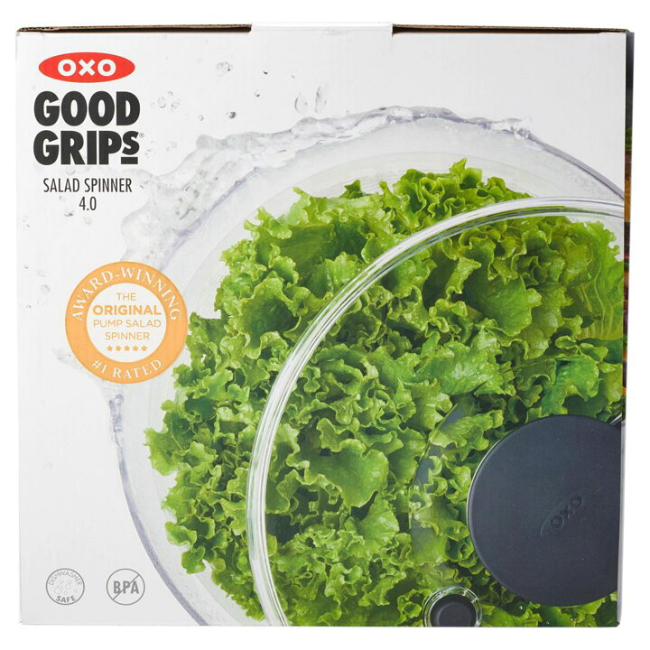 楽天市場】【 最大1000円OFFクーポン配布中 】 oxo オクソー クリアサラダスピナー 大 野菜水切り器 手動 回転式 SALAD  SPINNER BIG 11230400 : スニークオンラインショップ