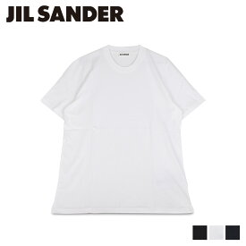 【 最大1000円OFFクーポン 】 ジルサンダー JIL SANDER Tシャツ 半袖 メンズ T-SHIRT CN SS ブラック ホワイト 黒 白 JSMU706020 MU247308