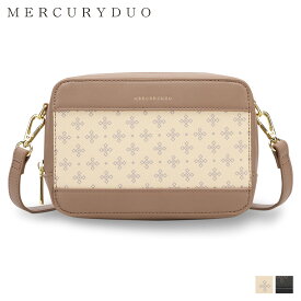 マーキュリーデュオ MERCURYDUO ショルダーバッグ レディース 斜めがけ 小さめ MONOGRAM BOX SHOULDER BAG ブラック ベージュ 黒 MER-90050B