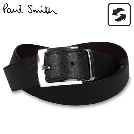 【クーポンで最大1000円OFF！5/1 10:59まで】 ポールスミス Paul Smith ベルト レザーベルト メンズ リバーシブル 本革 BELT ブラック ブラウン 黒 M1A 4437 BCUT