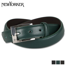 【クーポンで最大1000円OFF！5/1 10:59まで】 ニューヨーカー NEWYORKER ベルト レザーベルト メンズ 本革 BELT ブラック ブラウン グリーン 黒 NY-7090121