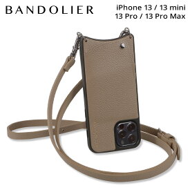 BANDOLIER バンドリヤー iPhone 13 mini iPhone 13 13Pro iPhone 13 Pro Max スマホケース スマホショルダー 携帯 アイフォン エマ メンズ レディース EMMA ベージュ 10EMM