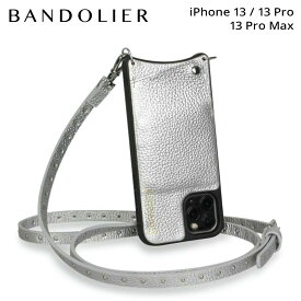 BANDOLIER バンドリヤー iPhone 13 13Pro iPhone 13 Pro Max スマホケース スマホショルダー 携帯 アイフォン ニコル リッチ シルバー メンズ レディース NICOLE RICH SILVER シルバー 10NCL