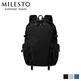 ミレスト MILESTO リュック バッグ バックパック サイド バックル メンズ レディース 撥水 SIDE BUCKLE BACKPACK ブラック グレー グリーン MLS843 母の日