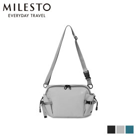 【クーポンで最大1000円OFF！5/1 10:59まで】 ミレスト MILESTO ショルダーバッグ ボディバッグ メンズ レディース 2WAY SHOULDER BAG ブラック グレー グリーン 黒 MLS872 母の日