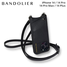 BANDOLIER バンドリヤー iPhone 14 14Pro iPhone 14 Pro Max iPhone 14 Plus スマホケース スマホショルダー 携帯 ショルダー アイフォン エマ ピューター メンズ レディース EMMA PEWTER ブラック 黒 10EMM