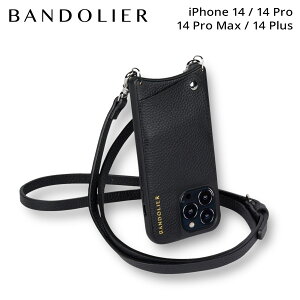 BANDOLIER �o���h�����[ �X�}�z�V�����_�[ �X�}�z�P�[�X iPhone 14 14Pro iPhone 14 Pro Max iPhone 14 Plus �A�C�t�H�� �G�} �V���o�[ �����Y ���f�B�[�X EMMA SILVER �u���b�N �� 10EMM ��̓�