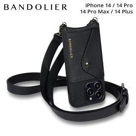 BANDOLIER バンドリヤー iPhone 14 14Pro iPhone 14 Pro Max iPhone 14 Plus スマホケース スマホショルダー 携帯 アイフォン メンズ レディース HAILEY SIDE SLOT PEWTER ブラック 黒 14HAI