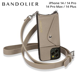 BANDOLIER �o���h�����[ iPhone 14 14Pro iPhone 14 Pro Max iPhone 14 Plus �X�}�z�P�[�X �X�}�z�V�����_�[ �g�� �A�C�t�H�� �����Y ���f�B�[�X HAILEY SIDE SLOT GREIGE �x�[�W�� 14HAI ��̓�