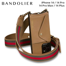 BANDOLIER バンドリヤー iPhone 14 14Pro iPhone 14 Pro Max iPhone 14 Plus スマホケース スマホショルダー 携帯 ショルダー アイフォン メンズ レディース KIMBERLY TAN ブラウン 14KIM