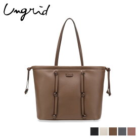 アングリッド Ungrid バッグ トートバッグ レディース 大きめ ファスナー付き MEDIUM TOTE BAG ブラック ホワイト ブラウン グレー ピンク 黒 白 UNG-52680B