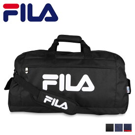 FILA フィラ ボストンバッグ ショルダーバッグ メンズ レディース 42L 大容量 撥水 BOSTON BAG ブラック ネイビー 黒 7582