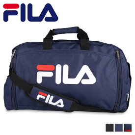 FILA フィラ ボストンバッグ ショルダーバッグ メンズ レディース 43-50L 大容量 撥水 BOSTON BAG ブラック ネイビー 黒 7583