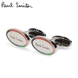 ポールスミス Paul Smith カフスボタン カフリンクス メンズ ブランド CUFFLINK LGO OVAL マルチカラー シルバー M1A-CUFF-HLOVAL