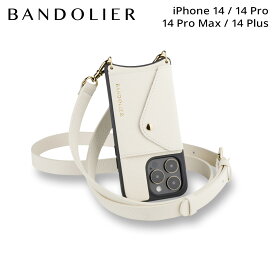 BANDOLIER バンドリヤー iPhone 14 14Pro 14 Pro Max 14 Plus スマホケース スマホショルダー 携帯 アイフォン ヘイリー サイドスロット アイボリー メンズ レディース HAILEY SIDE SLOT IVORY ホワイト 白 14HAI