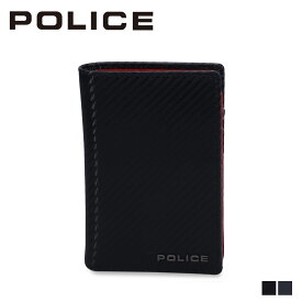 ポリス POLICE ミドルウォレット 財布 二つ折り メンズ 本革 MIDDLE WALLET ブラック 黒 PA-70804