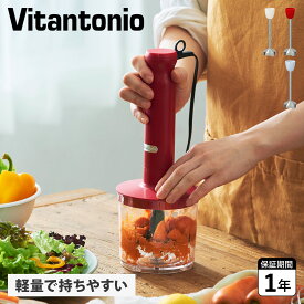 ビタントニオ Vitantonio ハンドブレンダー ハンドミキサー マルチスティック 約500ml 軽量 離乳食 チョッパー アタッチメント 計量カップ HAND BLENDER VHB-20