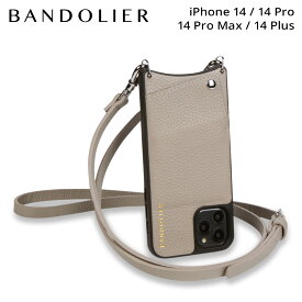 BANDOLIER バンドリヤー iPhone 14 14Pro iPhone 14 Pro Max iPhone 14 Plus スマホ ストラップ スマホショルダー ストラップ スマホケース 携帯 ショルダー アイフォン エマ グレージュ メンズ レディース EMMA GREIGE 10EMM