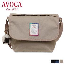 AVOCA アヴォカ ショルダーバッグ メッセンジャーバッグ フラップ メンズ レディース 斜めがけ FLAP SHOULDER BAG ブラック ネイビー ベージュ 黒 AC-008